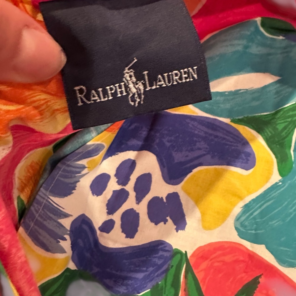 Vintage Ralph Lauren Set Of Two Pillowcases Costa Paradiso Tropical - Picture 9 of 10